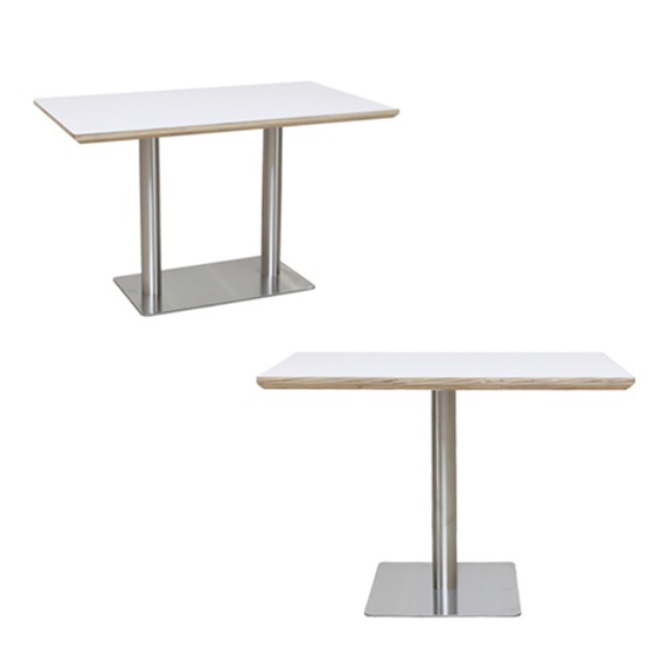 실버라인168 화이트자작 - 스텐다리테이블 ㅣ 카페테이블  디자인 식탁 티테이블 미드 센추리 모던 ㅣ 가구로드 가구로드